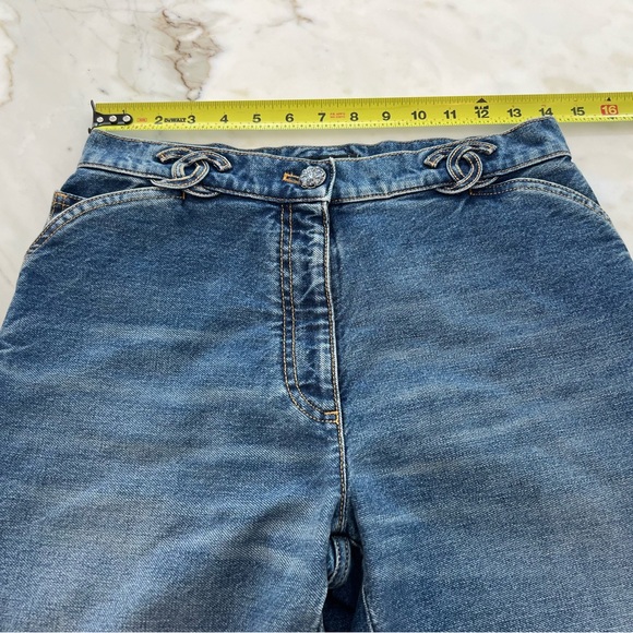 CHANEL 24S RUNWAY CC BLUE JEANS SIZE FR 36 / US 4 NWTS! - Picture 10 of 17